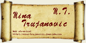 Mina Trujanović vizit kartica